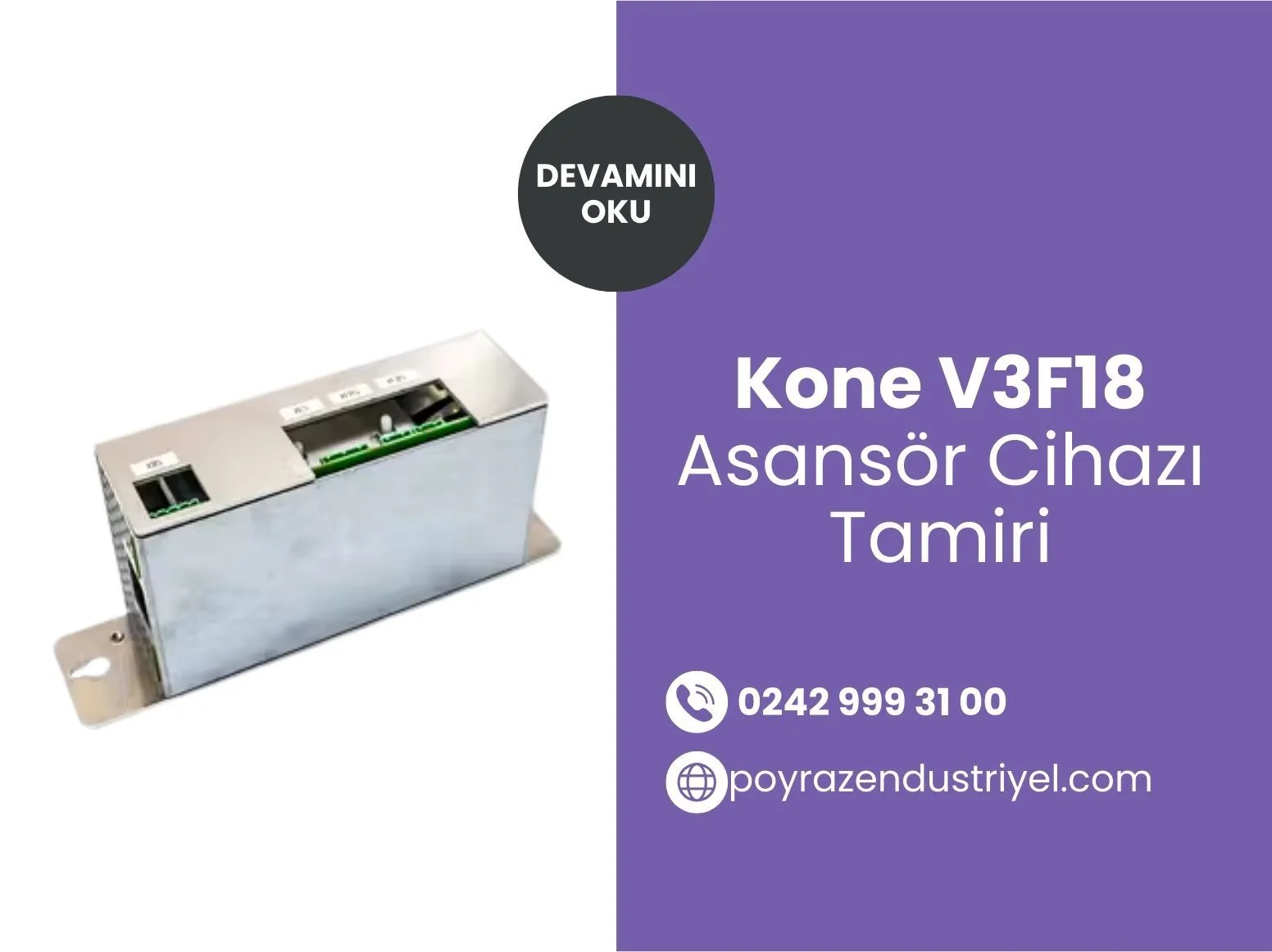 Kone V3f18 Asansör Cihazı Tamiri